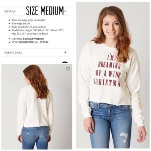 Holiday Convo Sweatshirt Size Medium Buckle